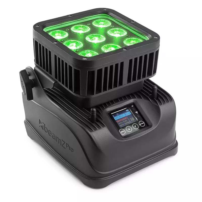 BeamZPro STARCOLOR72B LED Battery Flood Light IP65 9X 8W Rgbaw