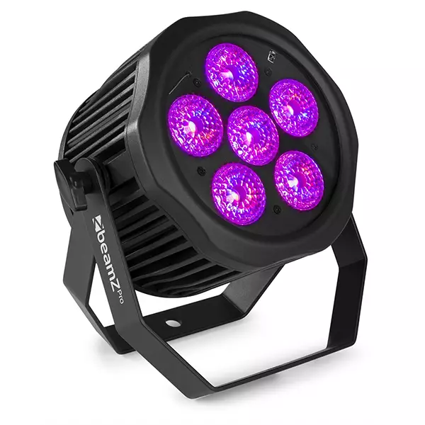 BeamZPro WBP612IP LED Battery PAR IP65 6X 12W Rgbawuv