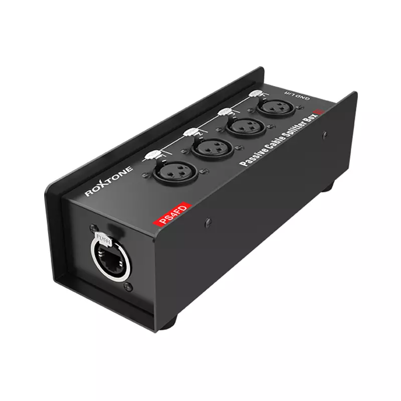 Roxtone CAT Snake Splitter BOX 4X XLR Female Ethercon RJ45